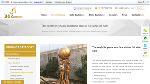 DZ Statue - Scarface The World Is Yours Statue