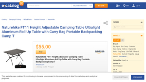 Naturehike - FT11 Height Adjustable Camping Table