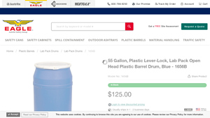 Eagle - High-Density Polyethylene Drum