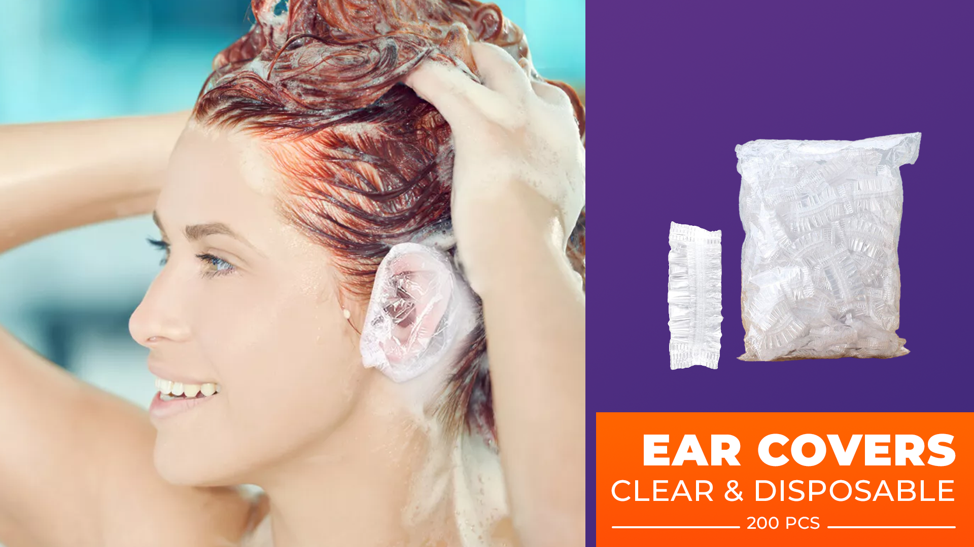 An application scenario or product detail of ear covers for shower - Image 13