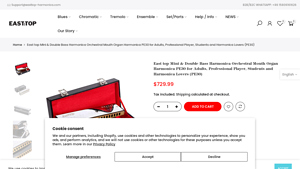 East Top - Mini & Double Bass Harmonica PE30