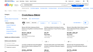 Crotchless Bikini - Various Styles & Sizes