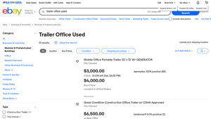 Mobile Office Trailer - 160 sqft with Bath