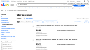 Star Carabiner - Keychain Clips