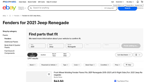 Mopar - Fenders for 2021 Jeep Renegade