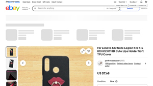 Lenovo - 3D Cute Lips TPU Cover