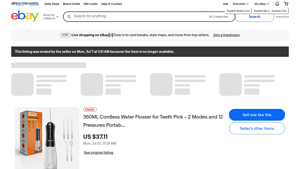 Does not apply - 350ML Cordless Water Flosser
