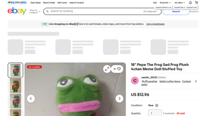 Unbranded - Pepe The Frog Plush