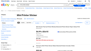 Mini Pocket Thermal Printer - Wireless Bluetooth