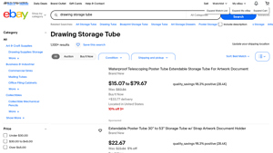 eBay - Waterproof Telescoping Poster Tube