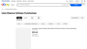 Lion Dance Unisex Costumes - Various Colors & Brands