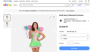 Be Wicked - Adult Sexy Tinkerbell Costume