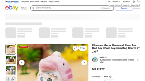 Mofusand - Dinosaur Meow Plush Keychain