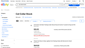 eBay - Cat Collar Shock Products