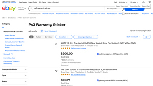 Unbranded - PS3 Warranty Sticker