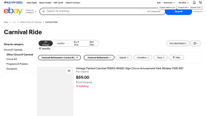 eBay - Carnival Ride Collectibles