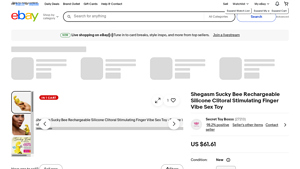 XR Brands - Shegasm Sucky Bee Rechargeable Silicone Clitoral Stimulating Finger Vibe