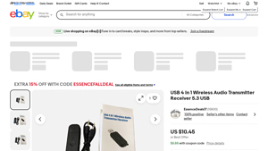 Unbranded - USB 4 In 1 Wireless Audio Transmitter Receiver