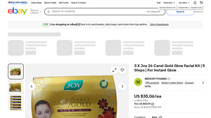 Joy - 3 X Joy 24 Carat Gold Glow Facial Kit