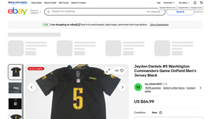 Washington Commanders - Jayden Daniels #5 Men's Jersey
