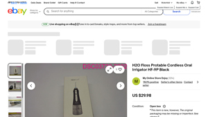 H2Ofloss - H2O Floss Portable Cordless Oral Irrigator HF-9P Black