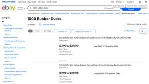 eBay - Rubber Ducks Assortment