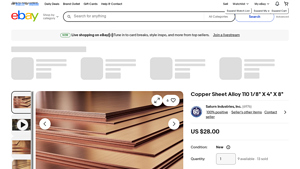 Saturn Industries - Copper Sheet Alloy 110