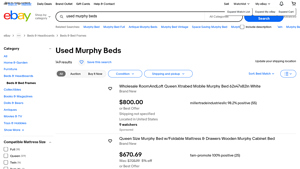 eBay - Used Murphy Beds