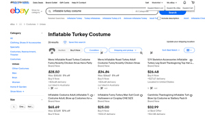 eBay - Inflatable Turkey Costume