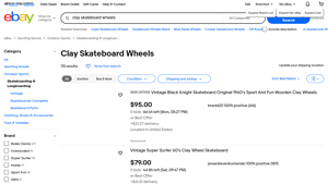 Clay Skateboard Wheels - Various Brands Available