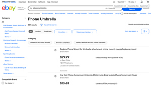 Phone Umbrella - Sun Shade for Cell Phones
