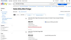 Hello Kitty - Mini Fridge