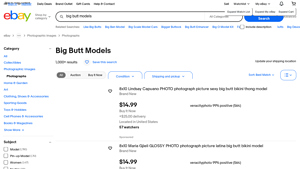 eBay - Big Butt Models Photo Prints