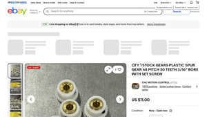 STOCK GEARS - Brass Bore Insert Spur Gear