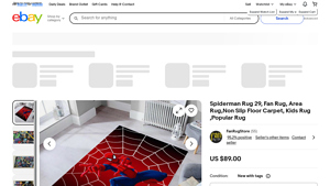 Spiderman - Non Slip Kids Rug