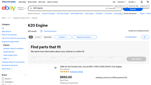 Honda - K20 Engine Listings