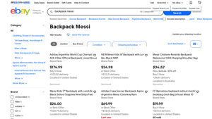 Messi - Kids Backpacks and Lunch Boxes