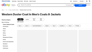 Western Duster Coat - Men's Coats & Jackets