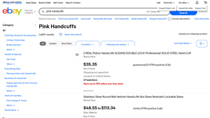 Pink - Steel Handcuffs