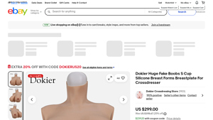 Dokier - Huge Fake Boobs S Cup Silicone Breast Forms