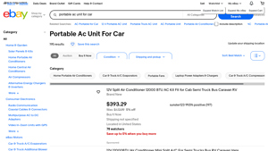 Portable AC Unit - 12V Car Air Conditioner