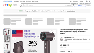 Unbrand - Digital Hair Dryer High Speed Ionic