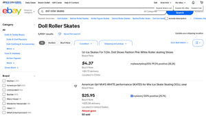 Mattel - Doll Roller Skates