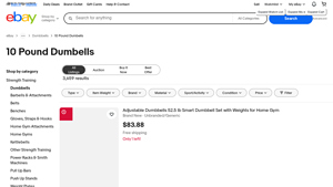 eBay - 10 Pound Dumbbells