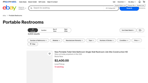 Portable Restrooms - Various Types & Specifications