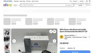 MSCFIT - Q9 MP3 Player with Bluetooth