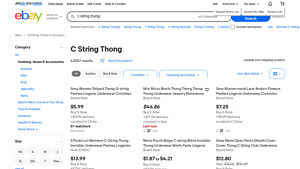 eBay - C String Thong
