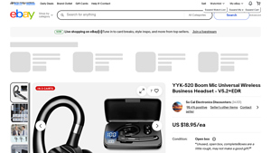 YYK - 520 Boom Mic Wireless Headset