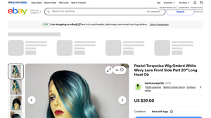 Unbranded - Pastel Turquoise Wig