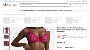 eBay - Women Lingerie Bra Panty Kit